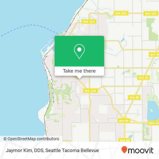 Mapa de Jaymor Kim, DDS, 651 Edmonds Way