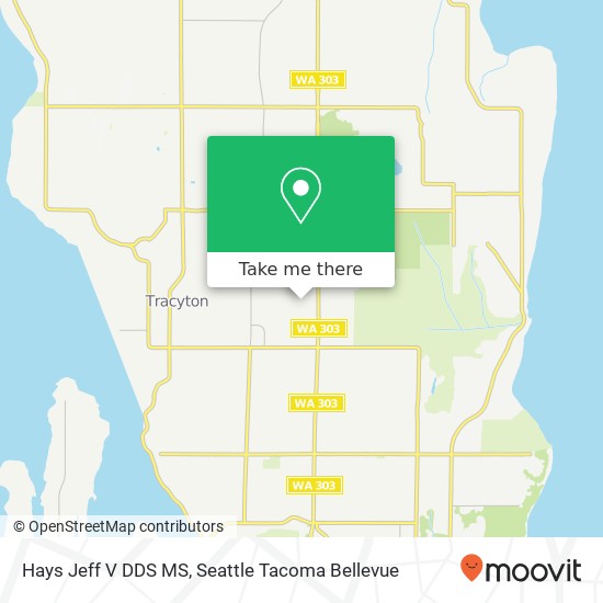 Mapa de Hays Jeff V DDS MS, 1425 NE Franklin Ave