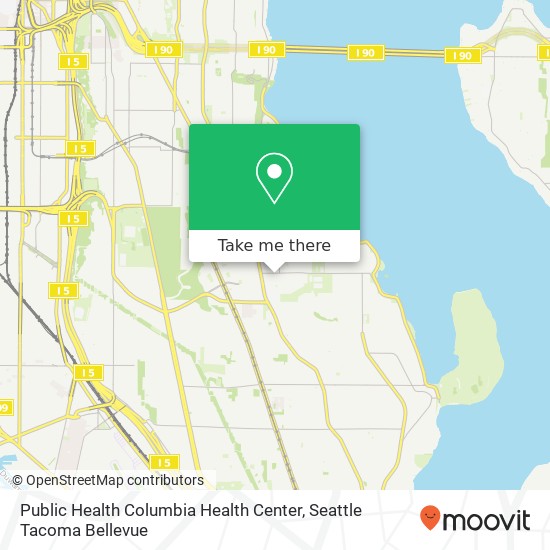 Mapa de Public Health Columbia Health Center, 4400 37th Ave S