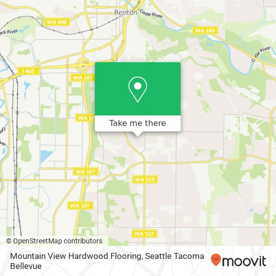 Mapa de Mountain View Hardwood Flooring, 106th Ave SE