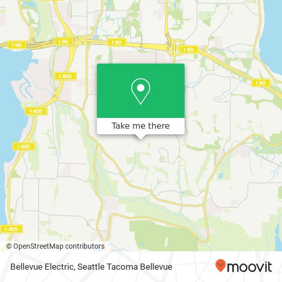 Bellevue Electric map