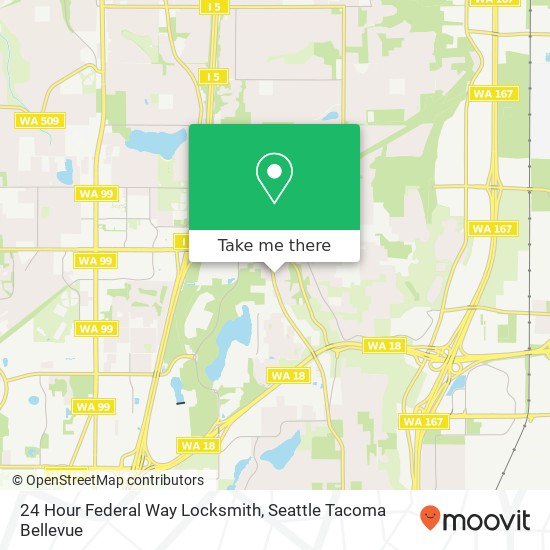 Mapa de 24 Hour Federal Way Locksmith, 32200 Military Rd S