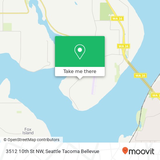 Mapa de 3512 10th St NW, Gig Harbor, WA 98335