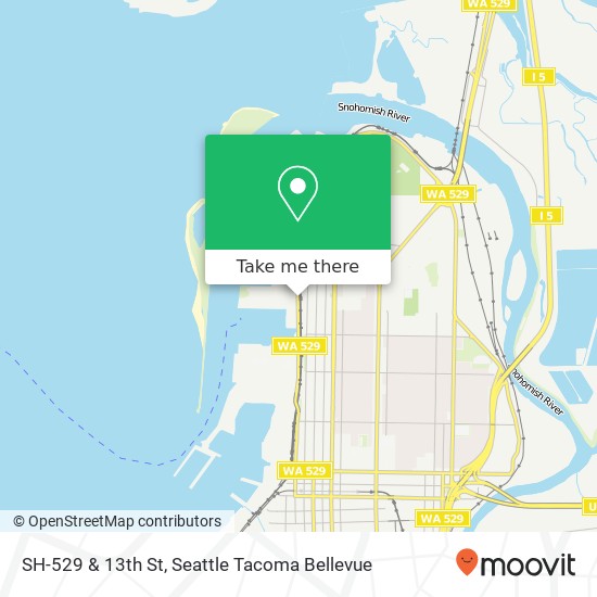 Mapa de SH-529 & 13th St, Everett, WA 98201