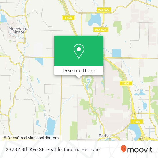 Mapa de 23732 8th Ave SE, Bothell, WA 98021