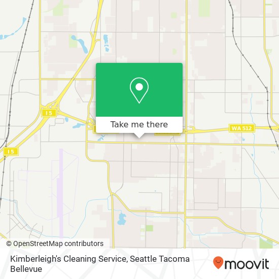 Mapa de Kimberleigh's Cleaning Service, 111th St S