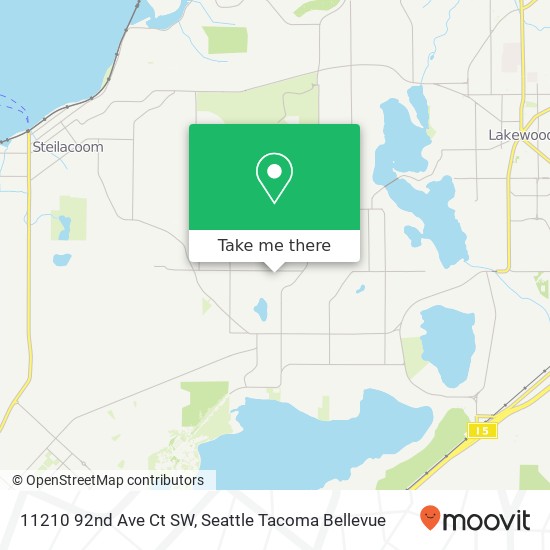 Mapa de 11210 92nd Ave Ct SW, Lakewood, WA 98498