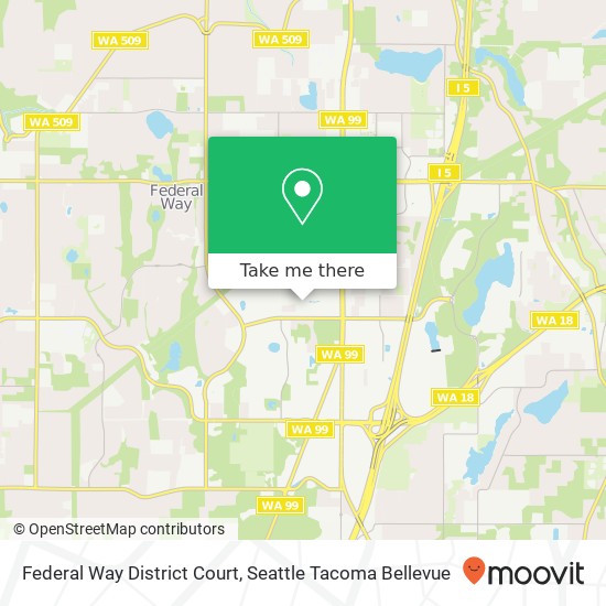 Mapa de Federal Way District Court