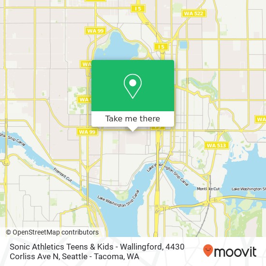 Sonic Athletics Teens & Kids - Wallingford, 4430 Corliss Ave N map