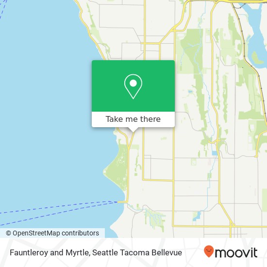 Mapa de Fauntleroy and Myrtle, Seattle, WA 98136