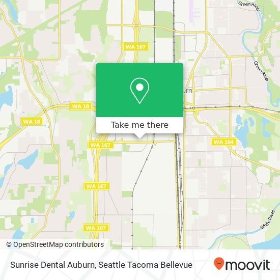 Mapa de Sunrise Dental Auburn, 1030 Outlet Collection Way
