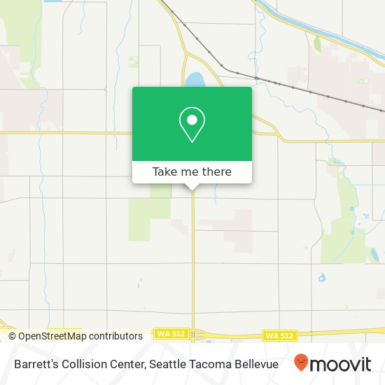 Barrett's Collision Center, 8312 Canyon Rd E map