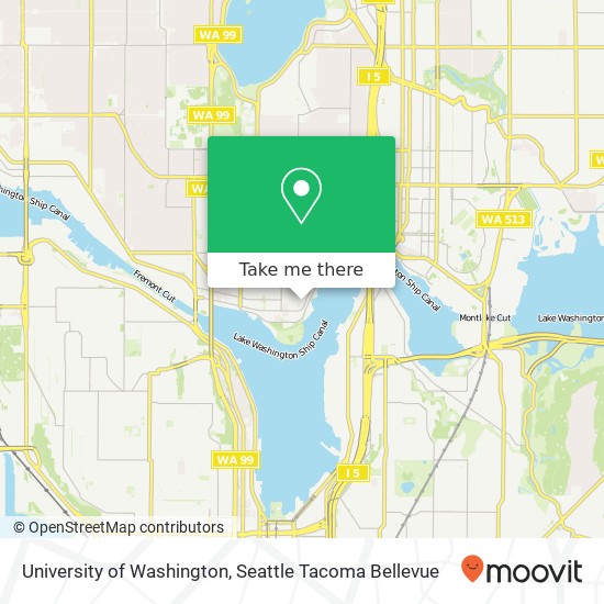 Mapa de University of Washington, 2121 N 35th St