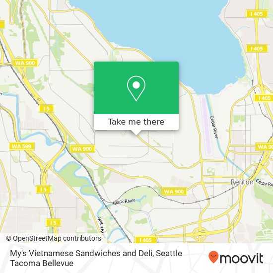 Mapa de My's Vietnamese Sandwiches and Deli, 12621 Renton Ave S