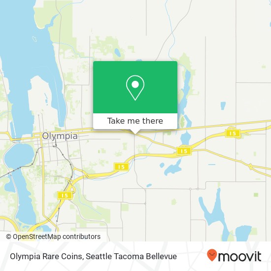 Mapa de Olympia Rare Coins, 2303 Pacific Ave SE
