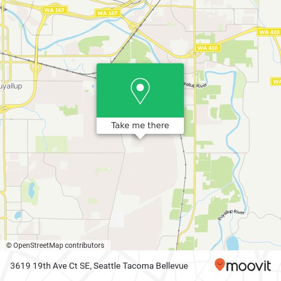 3619 19th Ave Ct SE, Puyallup, WA 98372 map