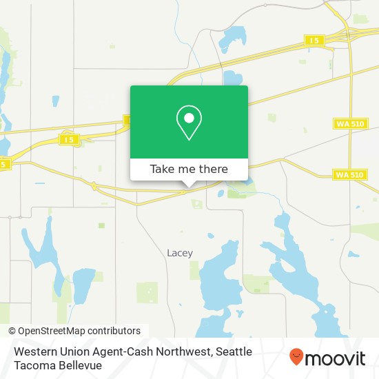 Western Union Agent-Cash Northwest, 5910 Pacific Ave SE map