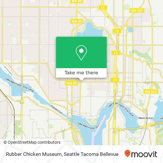 Rubber Chicken Museum map