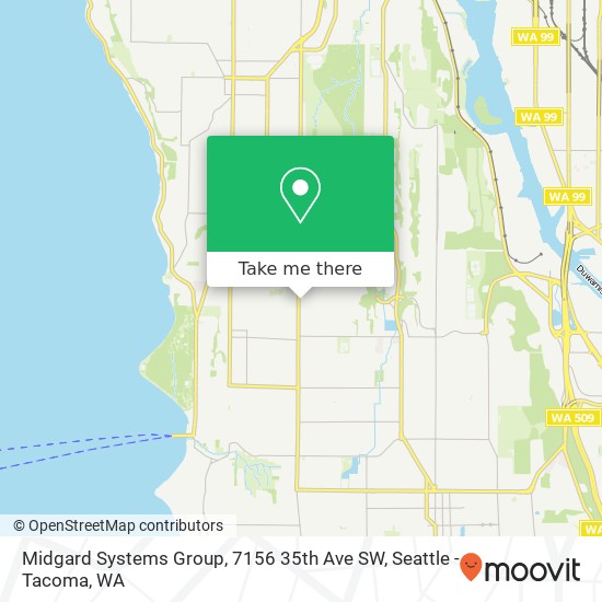 Midgard Systems Group, 7156 35th Ave SW map