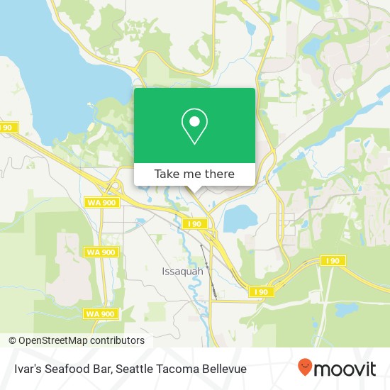 Mapa de Ivar's Seafood Bar, 6150 E Lake Sammamish Pkwy SE