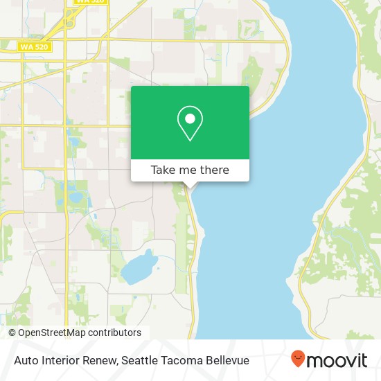 Mapa de Auto Interior Renew, W Lake Sammamish Pkwy SE