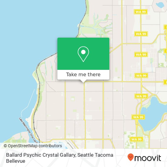 Ballard Psychic Crystal Gallary map