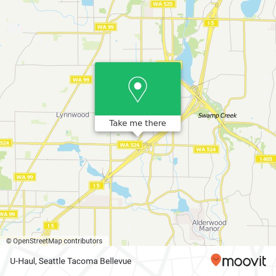 Mapa de U-Haul, 19410 36th Ave W