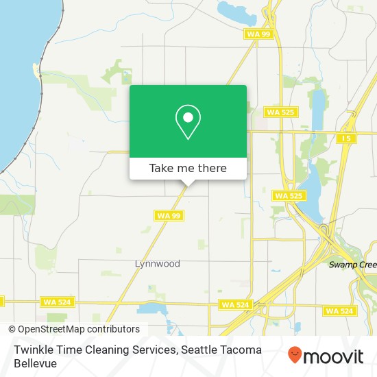 Mapa de Twinkle Time Cleaning Services, Highway 99