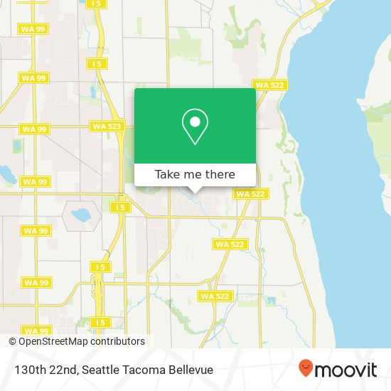 Mapa de 130th 22nd, Seattle, WA 98125