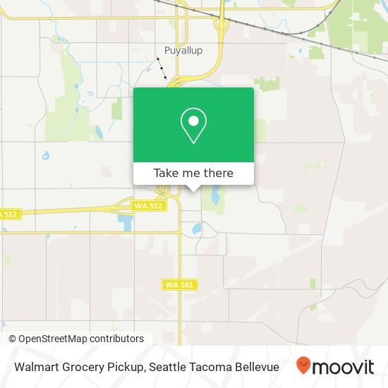 Mapa de Walmart Grocery Pickup, 310 31st Ave SE