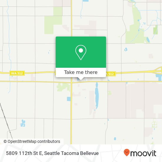 Mapa de 5809 112th St E, Puyallup, WA 98373