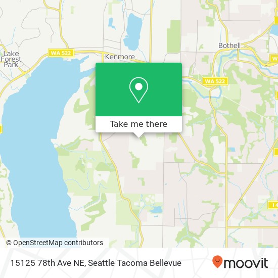 Mapa de 15125 78th Ave NE, Kenmore, WA 98028