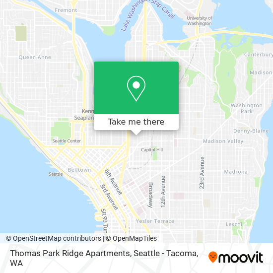 Mapa de Thomas Park Ridge Apartments