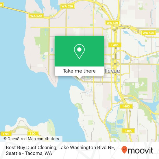 Best Buy Duct Cleaning, Lake Washington Blvd NE map