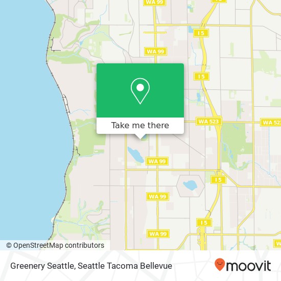 Mapa de Greenery Seattle, N 138th St
