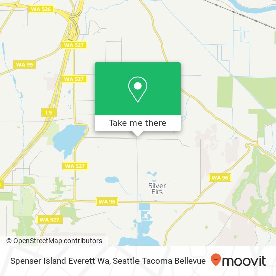 Mapa de Spenser Island Everett Wa, 35th Ave SE
