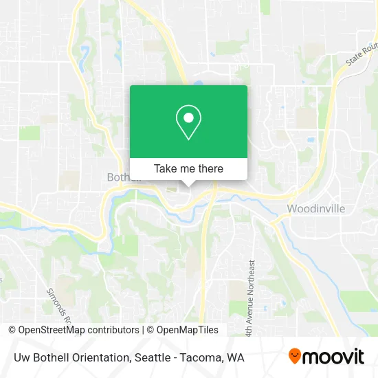 Mapa de Uw Bothell Orientation