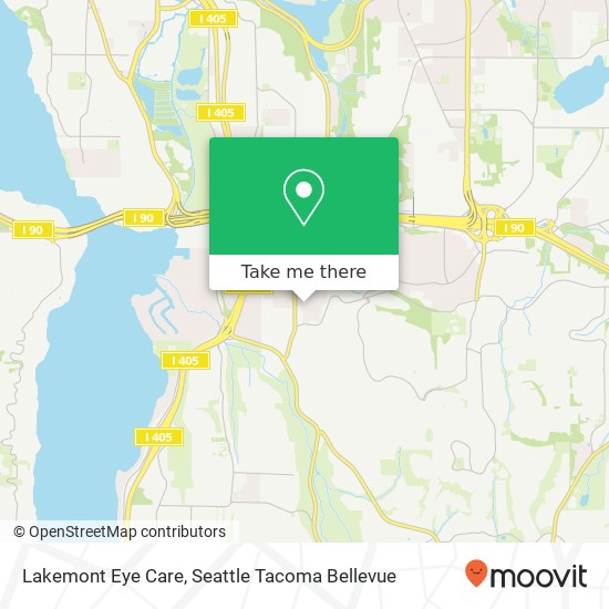 Lakemont Eye Care, Factoria Blvd SE map