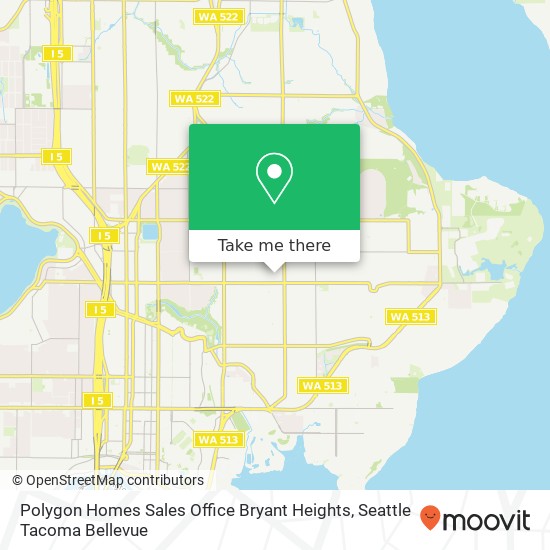 Polygon Homes Sales Office Bryant Heights, 6545 34th Ave NE map