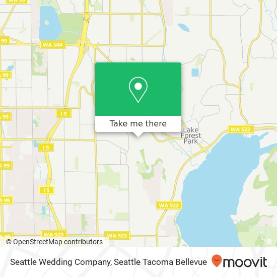 Seattle Wedding Company, 28th Ave NE map