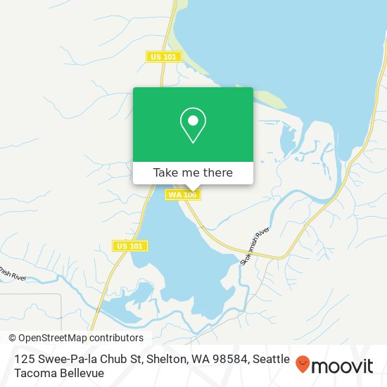 Mapa de 125 Swee-Pa-la Chub St, Shelton, WA 98584