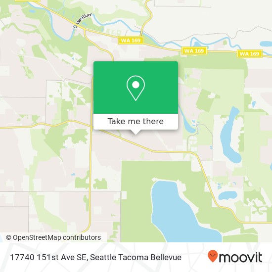 Mapa de 17740 151st Ave SE, Renton, WA 98058