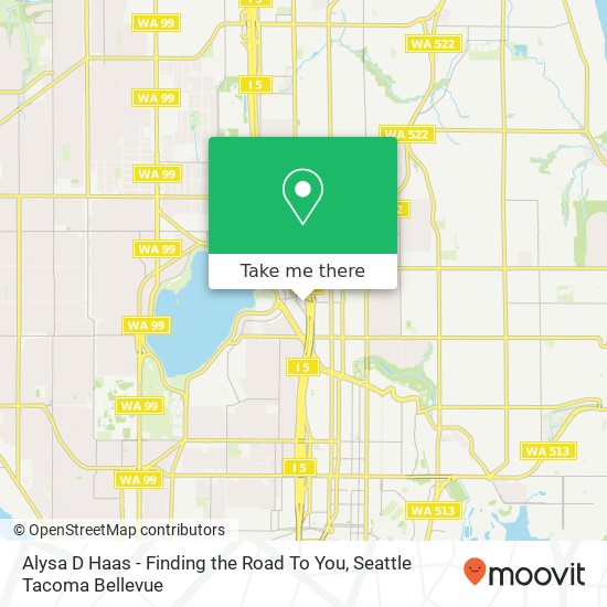 Mapa de Alysa D Haas - Finding the Road To You, NE 70th St