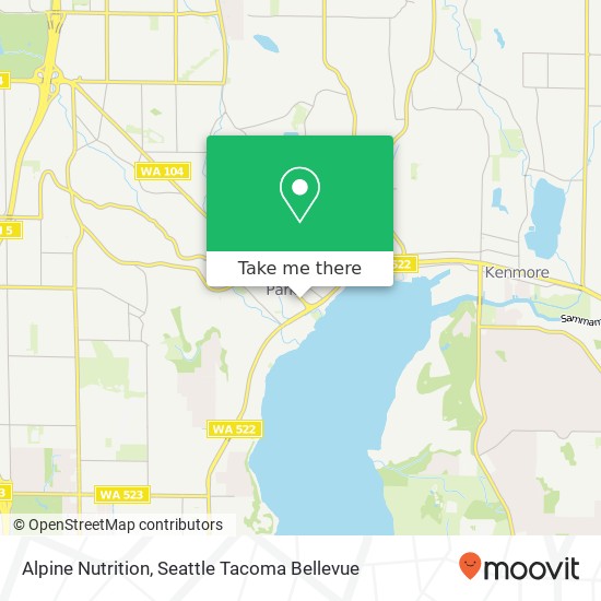 Mapa de Alpine Nutrition, Ballinger Way NE