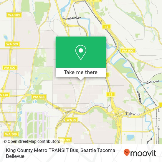 Mapa de King County Metro TRANSIT Bus