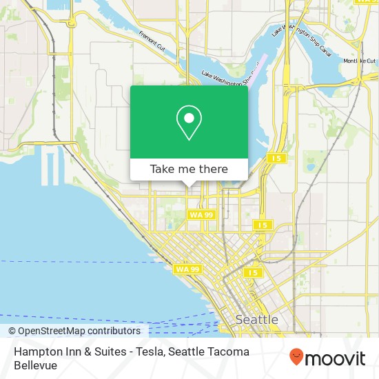 Mapa de Hampton Inn & Suites - Tesla