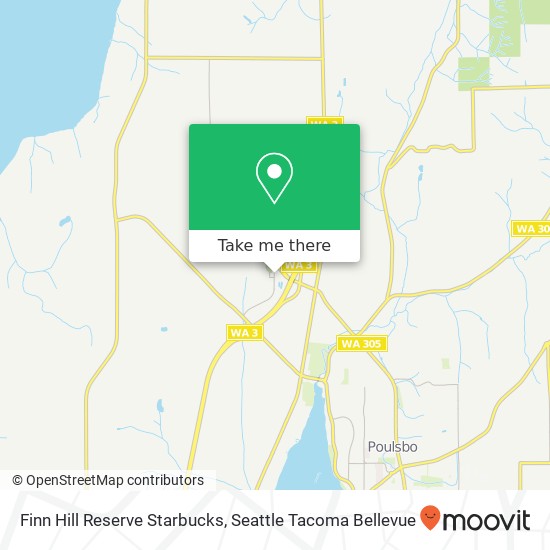 Mapa de Finn Hill Reserve Starbucks, 21515 Olhava Way NW