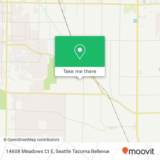 Mapa de 14608 Meadows Ct E, Tacoma, WA 98445