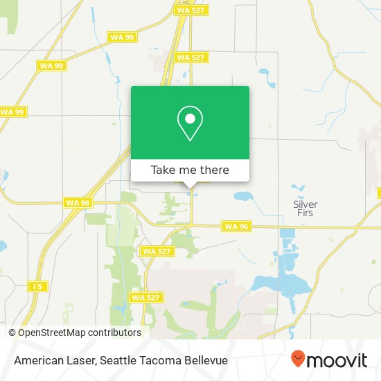 Mapa de American Laser, 1827 126th St SE