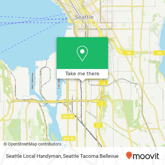 Mapa de Seattle Local Handyman, 3rd Ave S